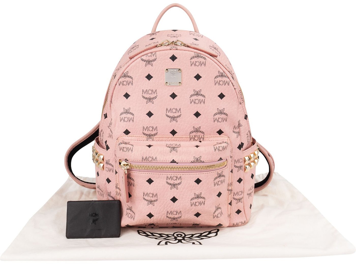 MCM Monogram Visetos Stark Side Studs Backpack
