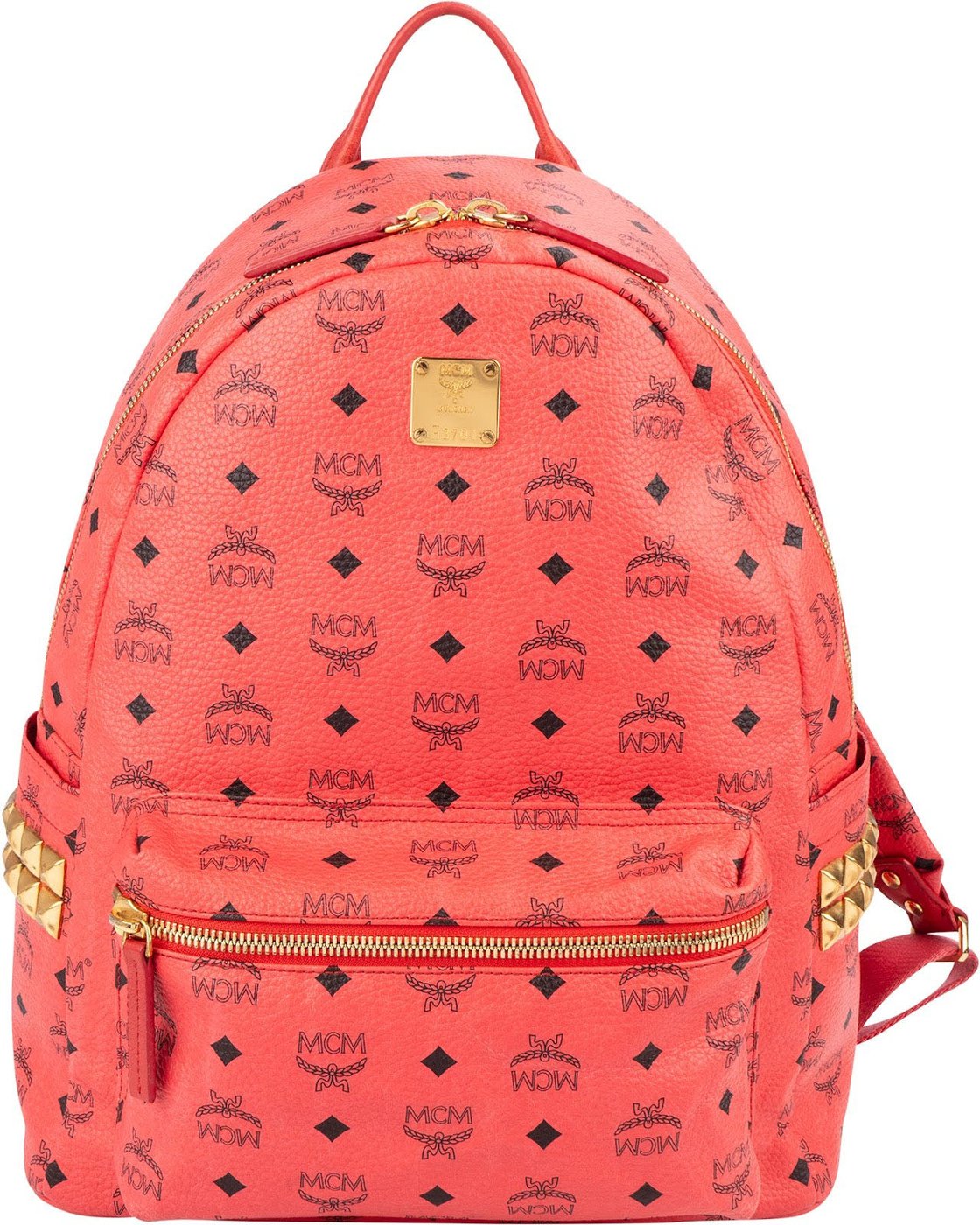 MCM Monogram Visetos Stark Side Studs Backpack