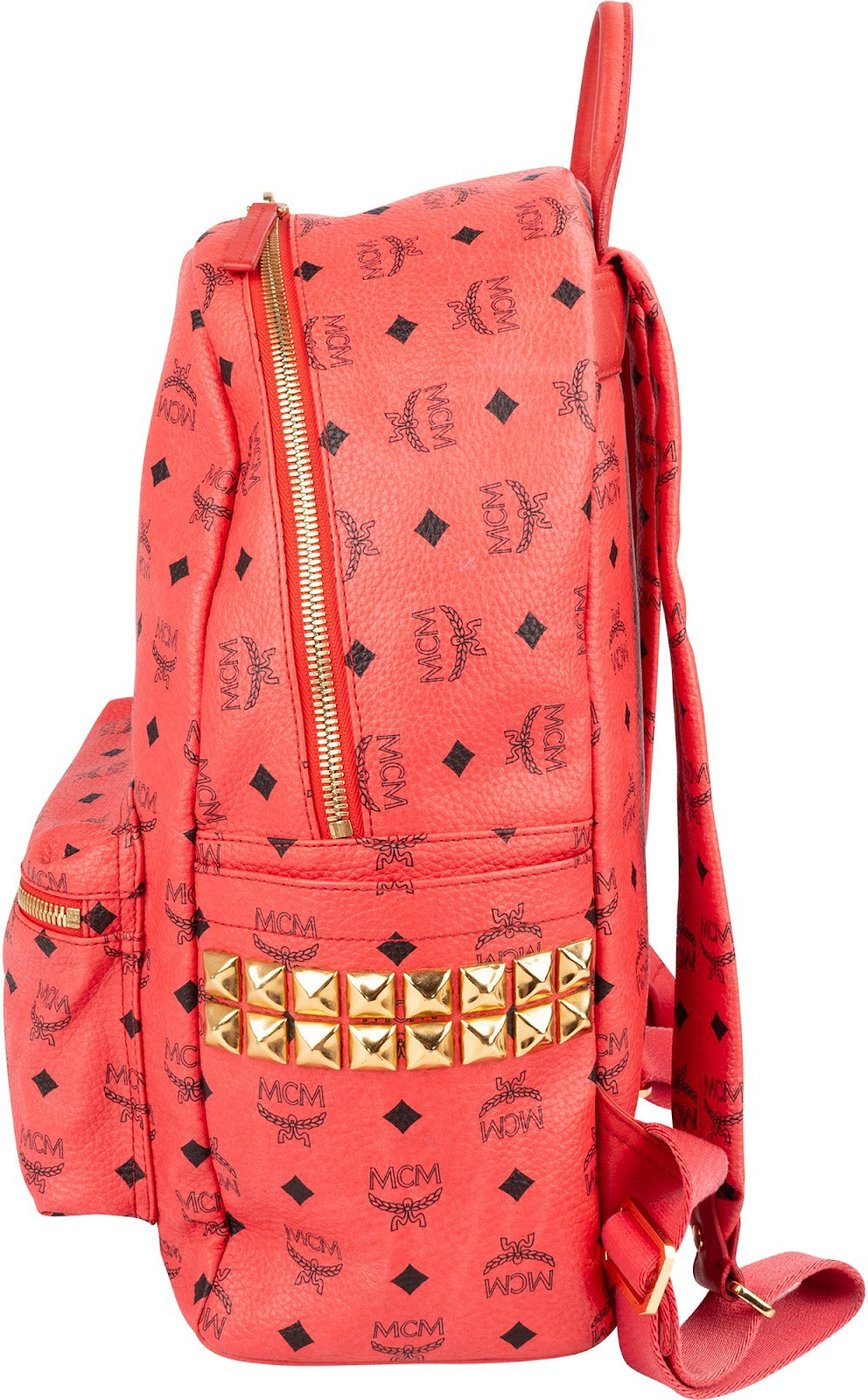 MCM Monogram Visetos Stark Side Studs Backpack