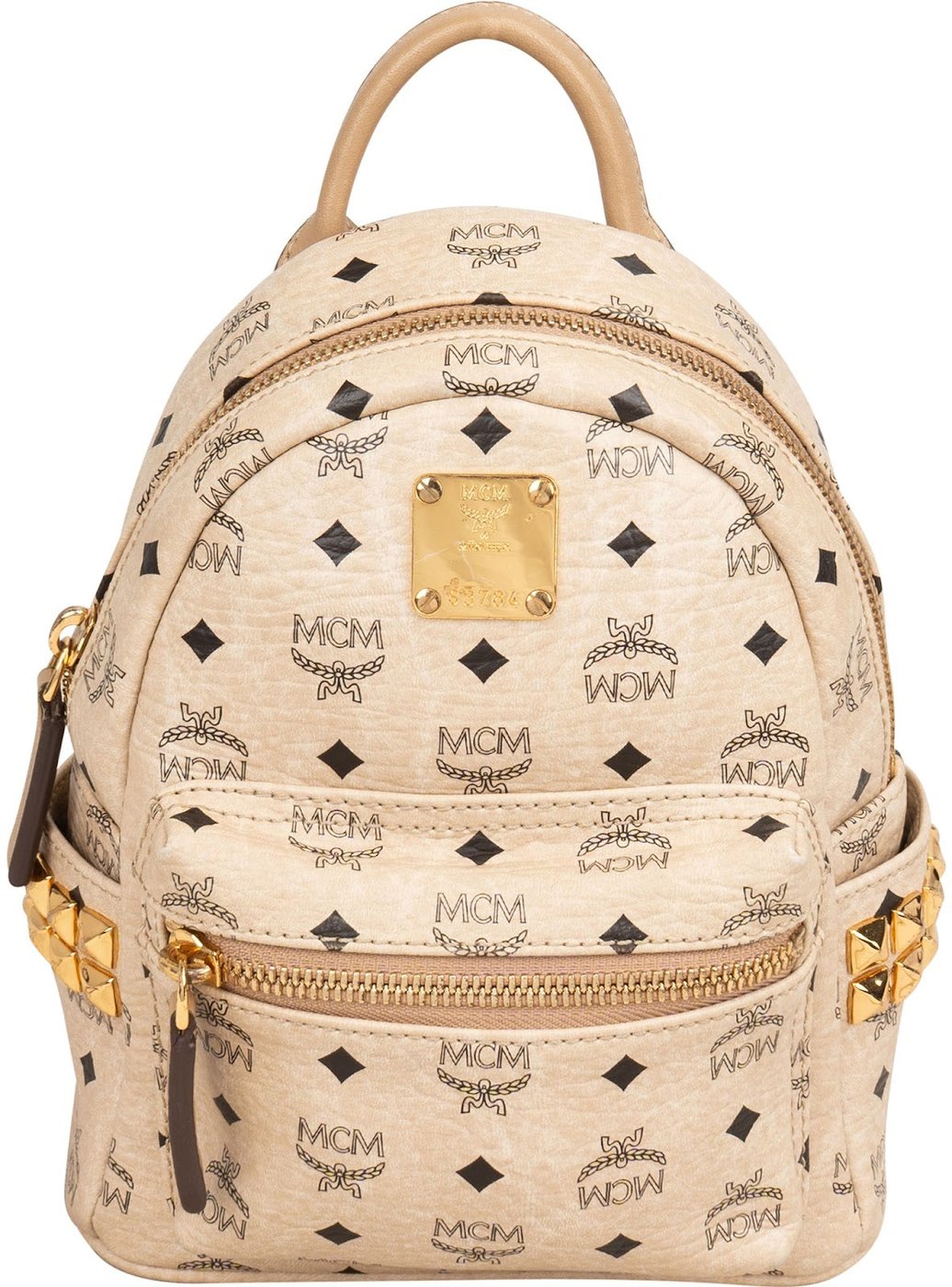 MCM Monogram Visetos Stark Mini Backpack