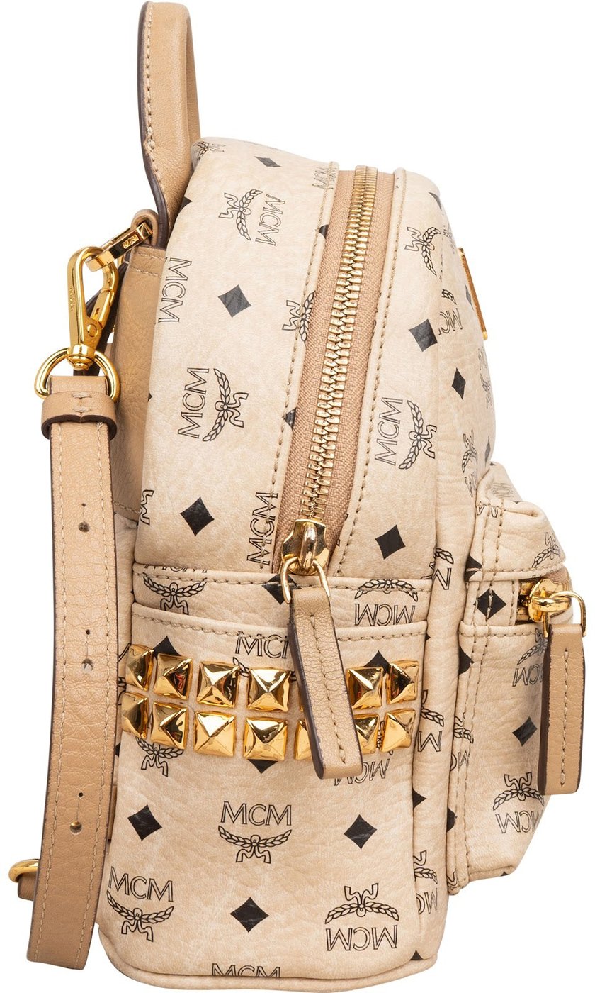 MCM Monogram Visetos Stark Mini Backpack