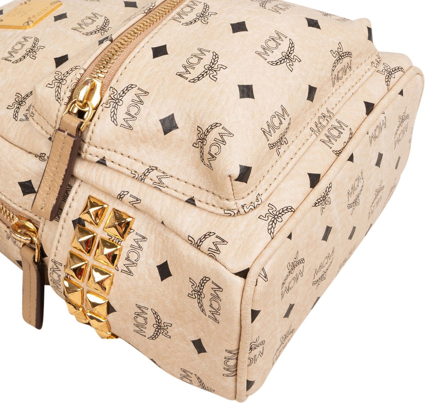 MCM Monogram Visetos Stark Mini Backpack