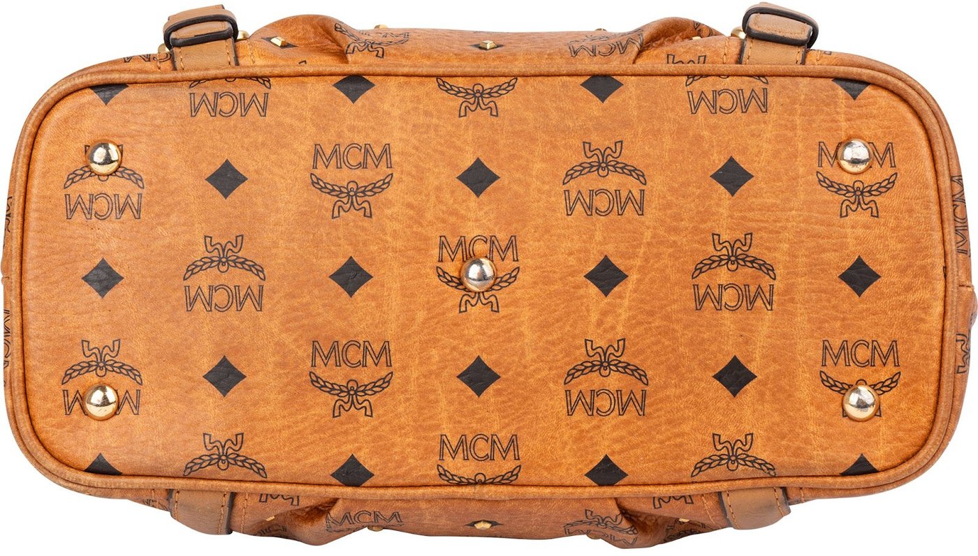 MCM Monogram Visetos Shopper Project Tote Handbag