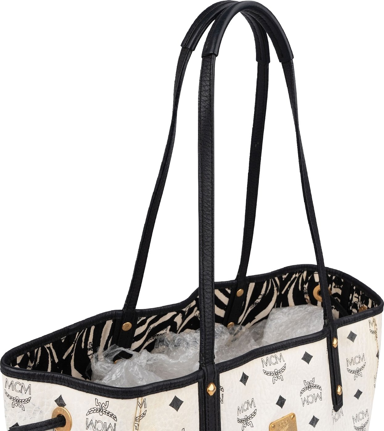MCM Monogram Visetos Reversible Liz Tote Shoulder Bag