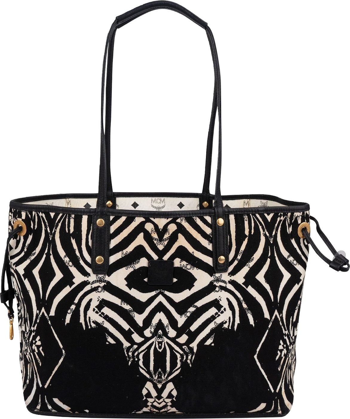 MCM Monogram Visetos Reversible Liz Tote Shoulder Bag