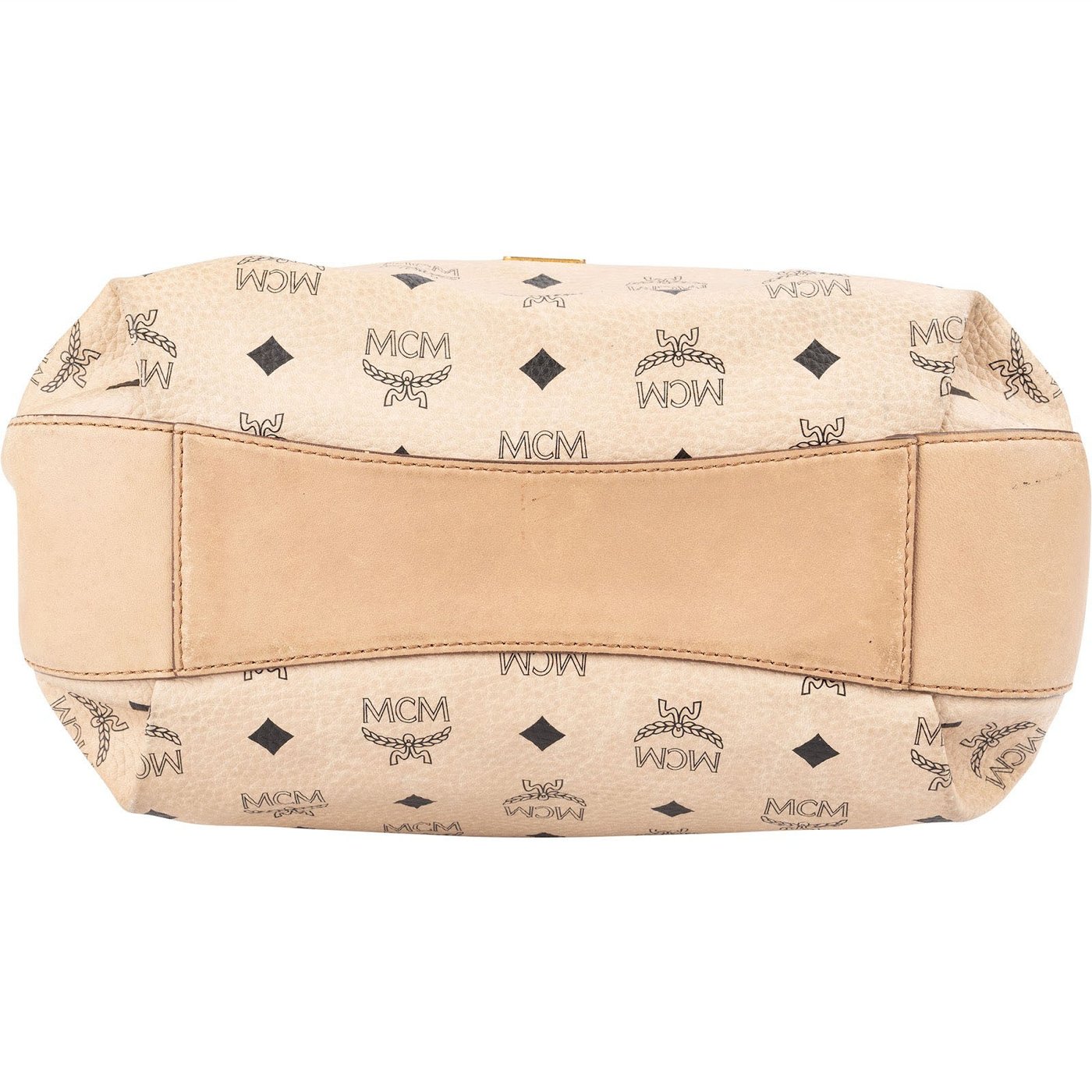 MCM Monogram Visetos Drawstring Tote Handbag