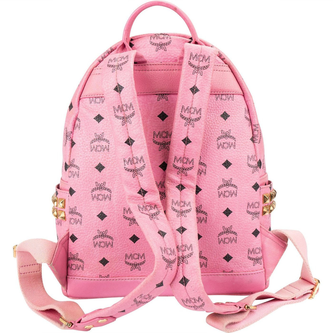 MCM Visetos Monogram Stark Side Studs Mini Backpack