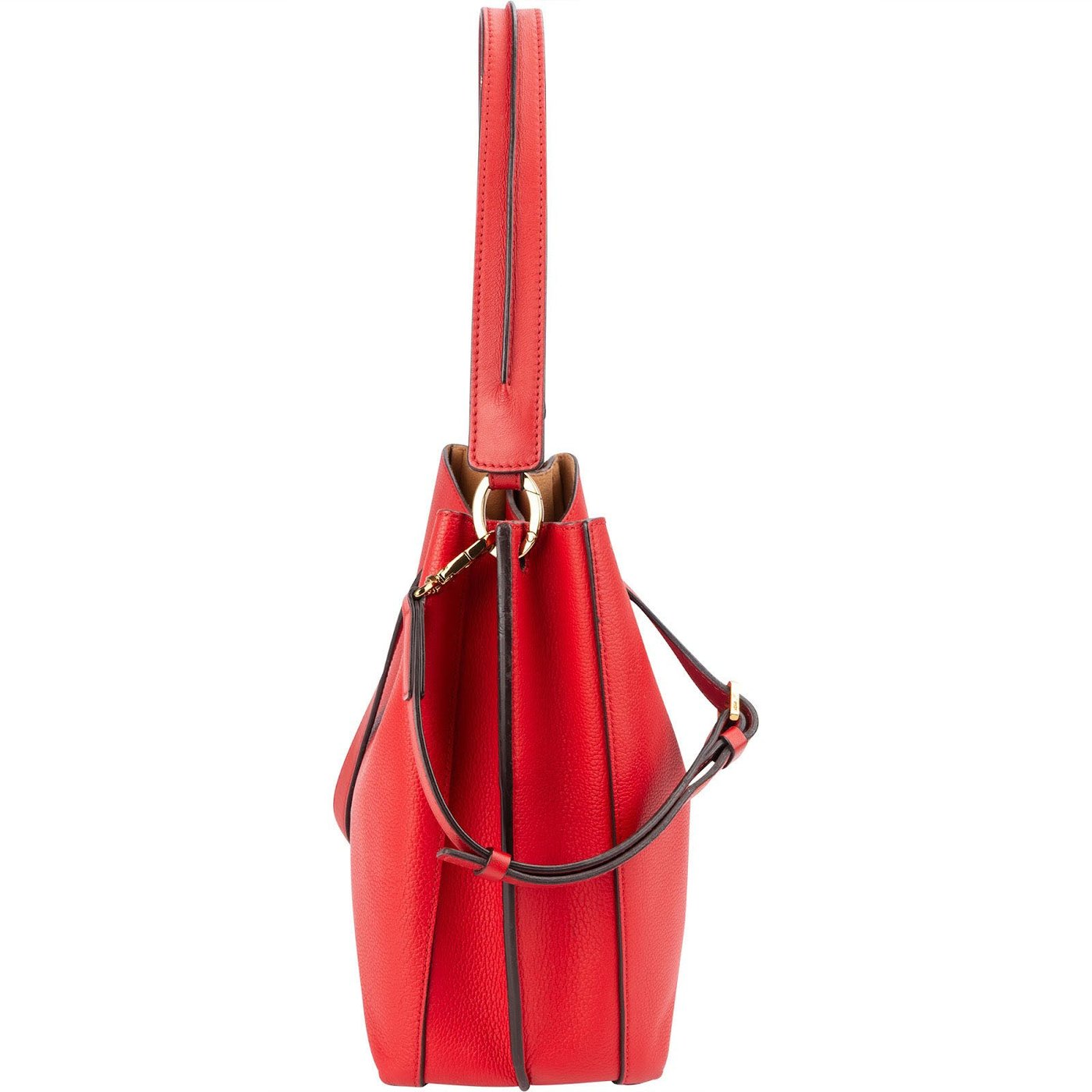 MCM Visetos Pebbled Leather Milla Hobo Shoulder Bag