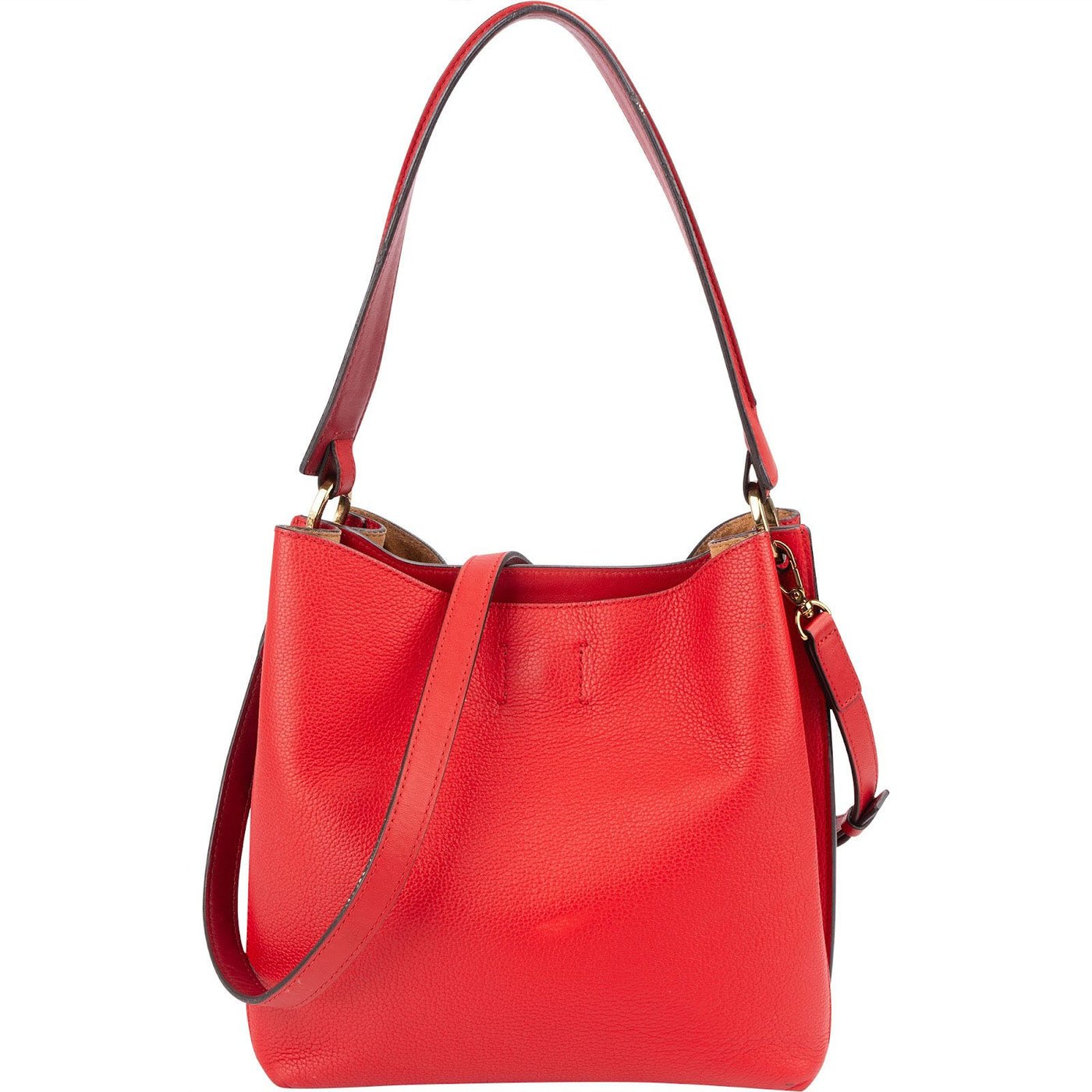MCM Visetos Pebbled Leather Milla Hobo Shoulder Bag