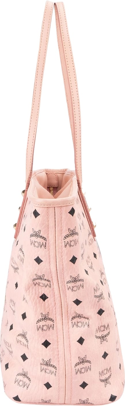 MCM Monogram Visetos Rabbit Reversible Liz Shopper Tote Bag