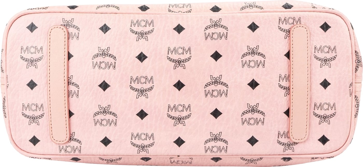 MCM Monogram Visetos Rabbit Reversible Liz Shopper Tote Bag