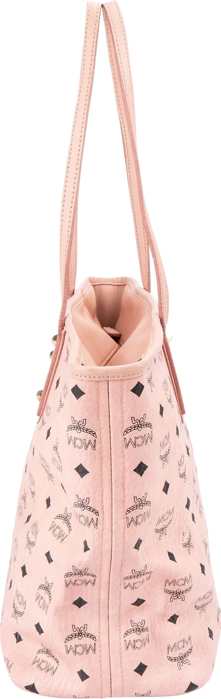 MCM Monogram Visetos Rabbit Reversible Liz Shopper Tote Bag