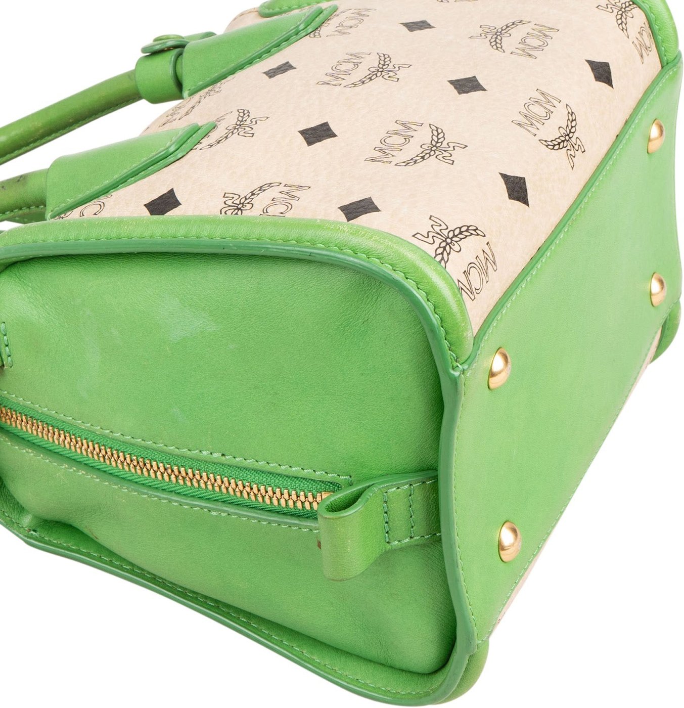 MCM Monogram Visetos Delmy Boston Mini Handbag