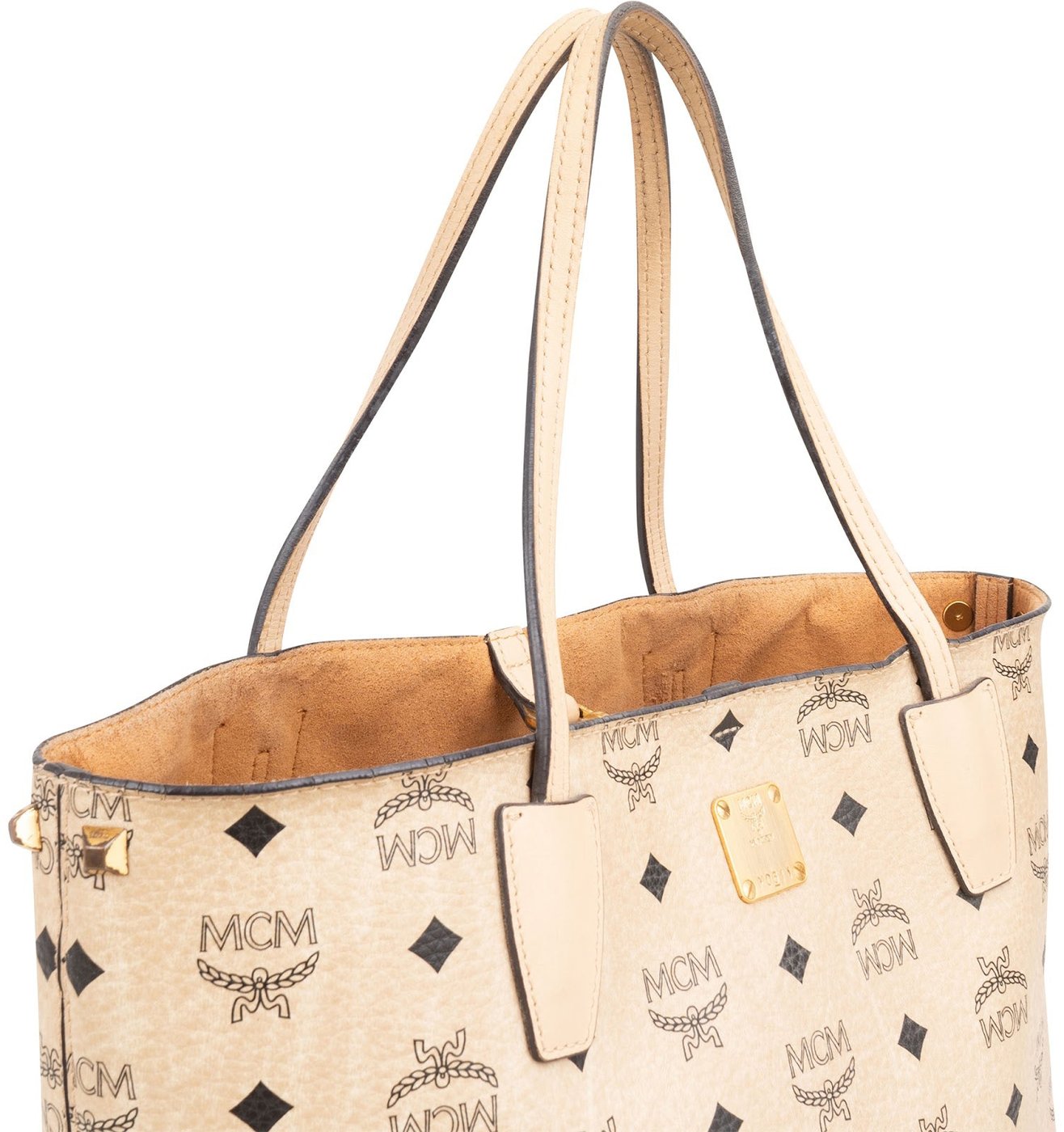 MCM Monogram Visetos Mini Shopper Handbag