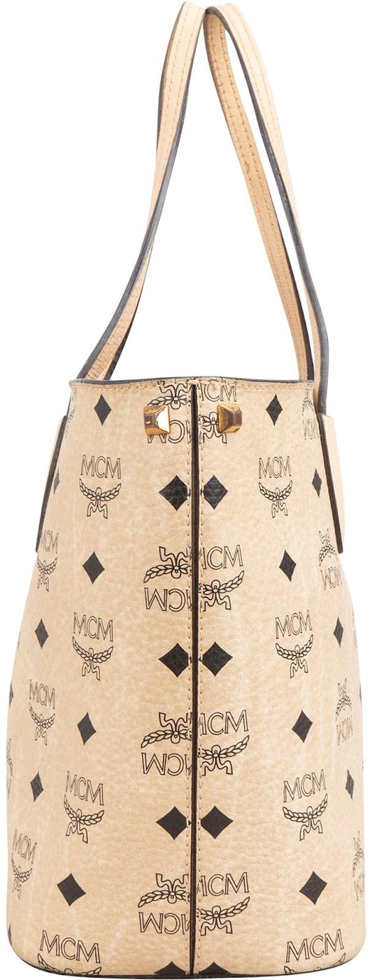MCM Monogram Visetos Mini Shopper Handbag