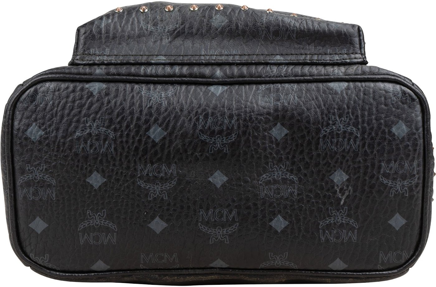 MCM Monogram Visetos Canvas Stark Small Studded Backpack