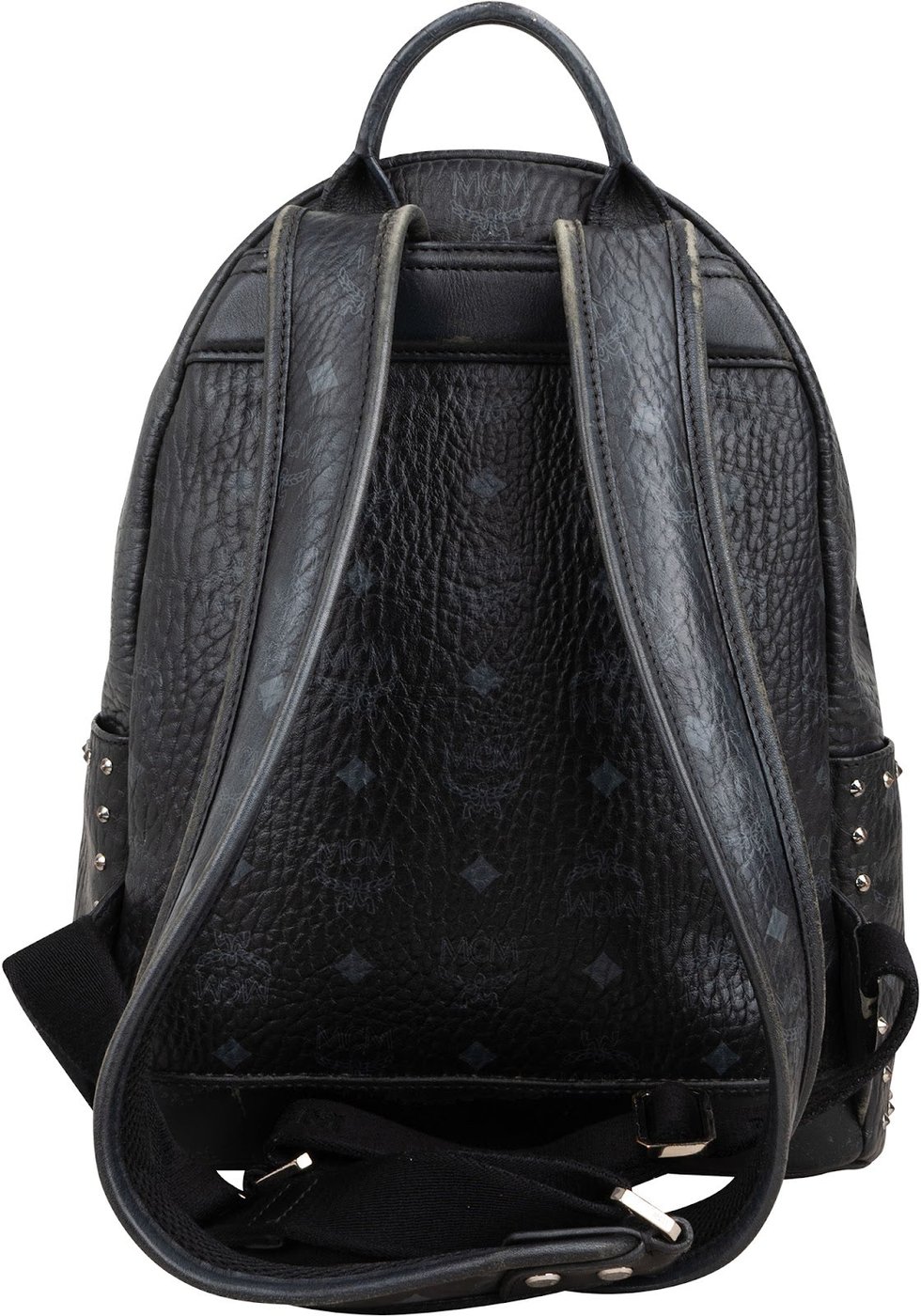 MCM Monogram Visetos Canvas Stark Small Studded Backpack