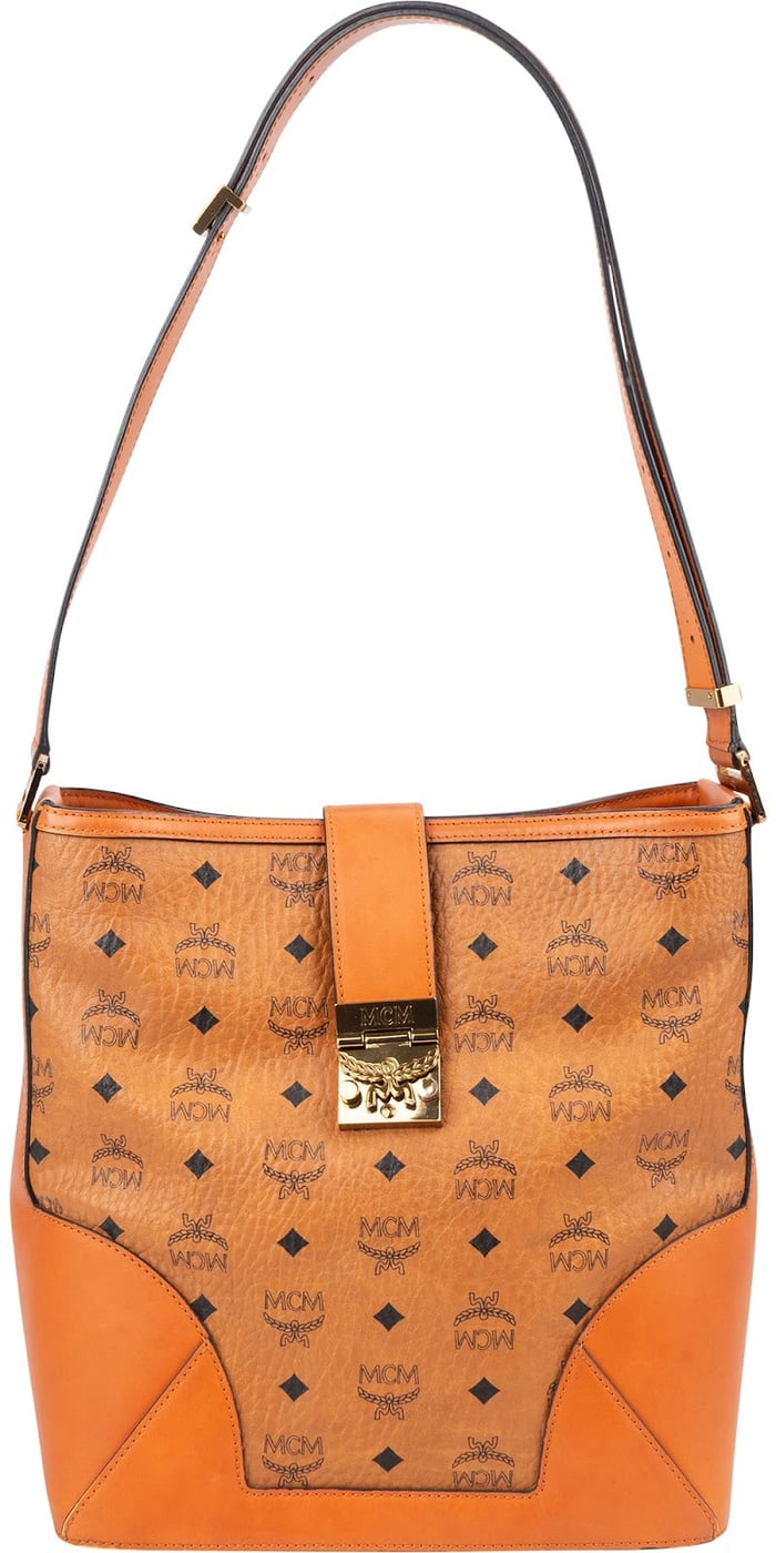 MCM Monogram Visetos Coated Canvas Shoulder Crossbody Bag
