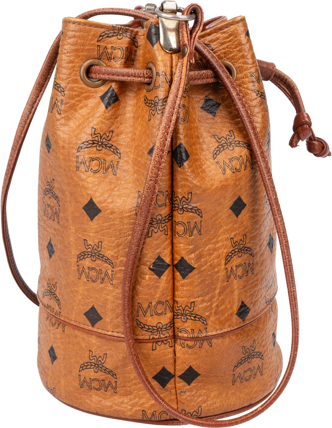MCM Visetos Monogram Bucket Crossbody Bag