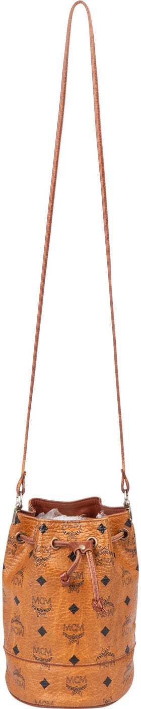 MCM Visetos Monogram Bucket Crossbody Bag