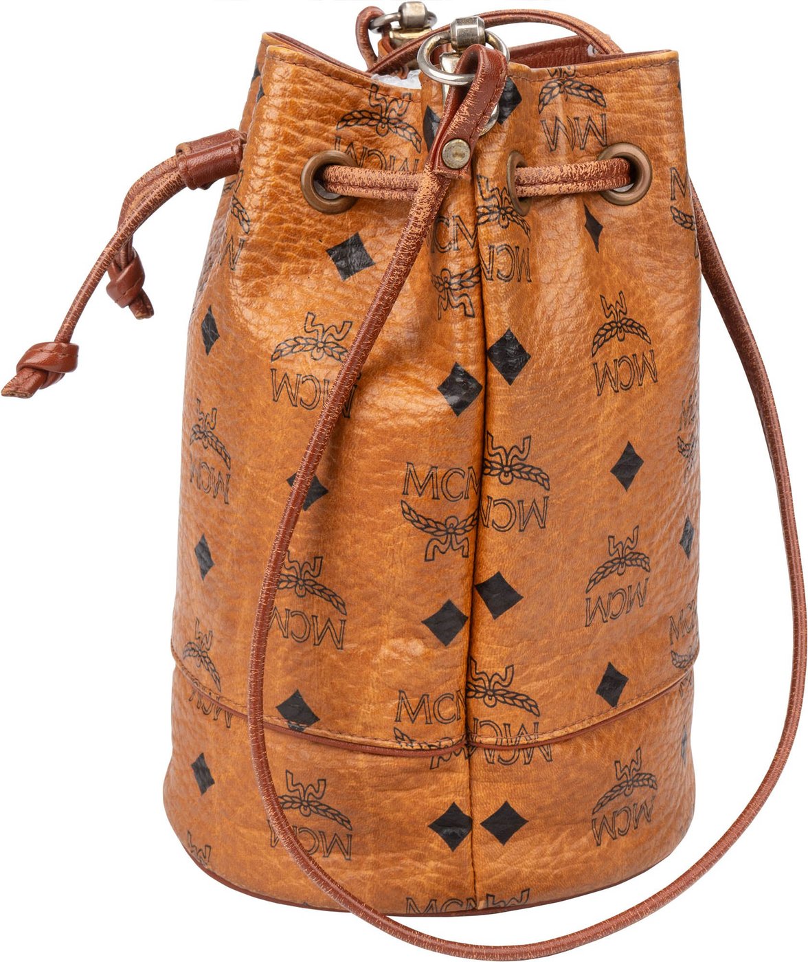 MCM Visetos Monogram Bucket Crossbody Bag