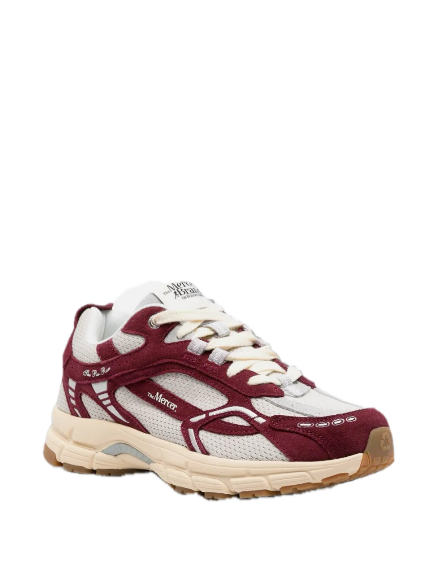 sneakers bordeux grijs