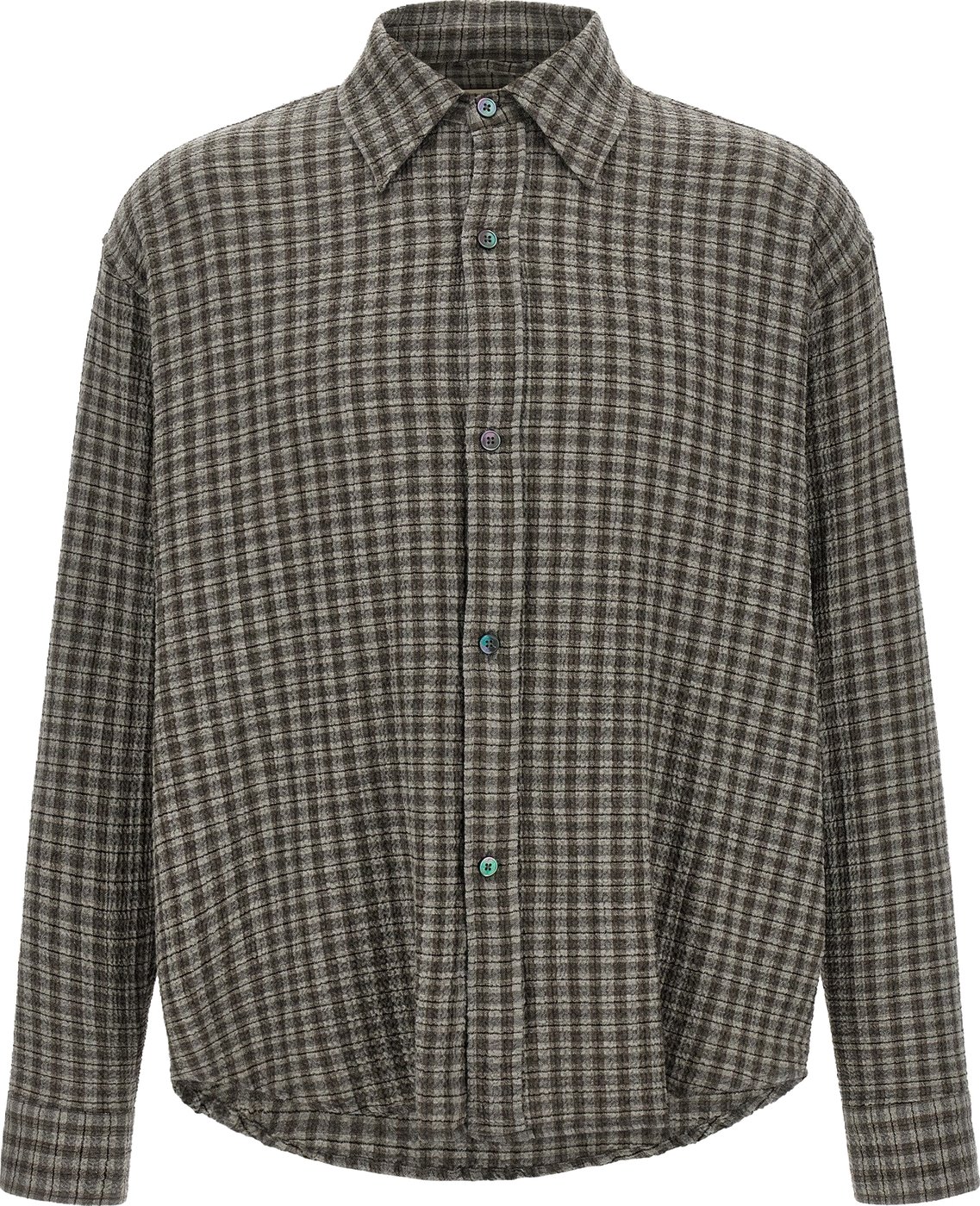 MFPEN Gray Virgin Wool Blouse