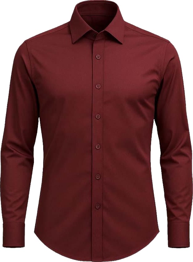 MI PIACE: MEN SHIRT BURGUNDY RM202010
