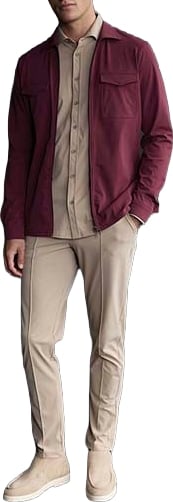 MI PIACE: MEN SHIRT BURGUNDY RM202010