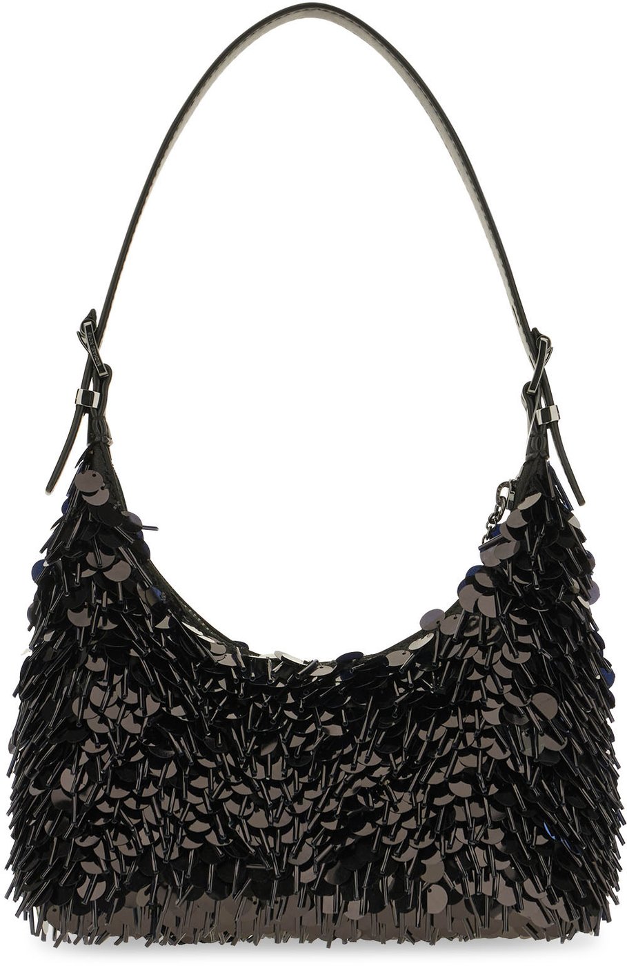 Michael Kors Black paillettes small Nolita shoulder bag