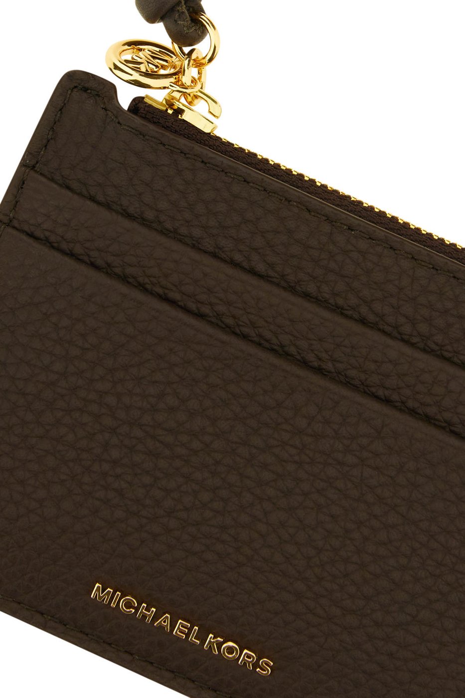 Michael Kors Chocolate leather card holder