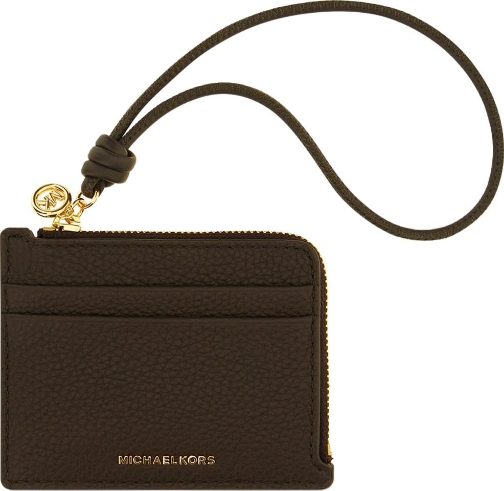 Michael Kors Chocolate leather card holder