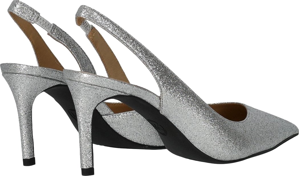 MICHAEL KORS ALINA FLEX SILVER SLINGBACK PUMPS