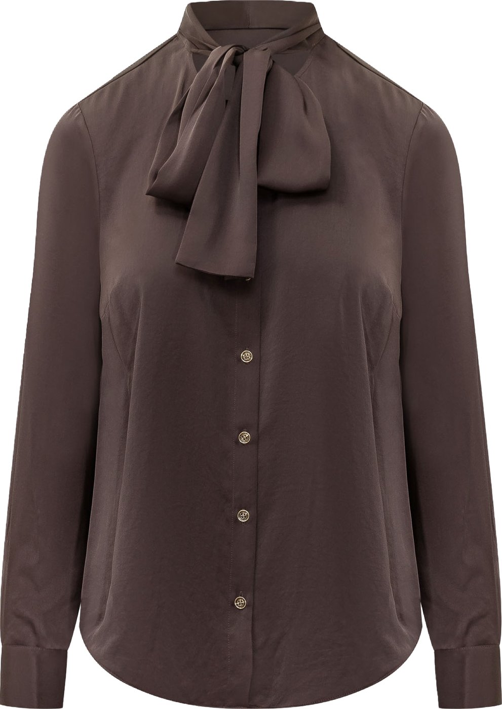 SATIN BOW BLOUSE