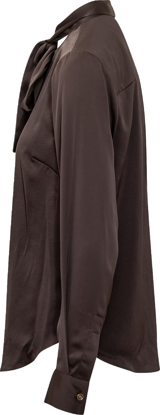 SATIN BOW BLOUSE