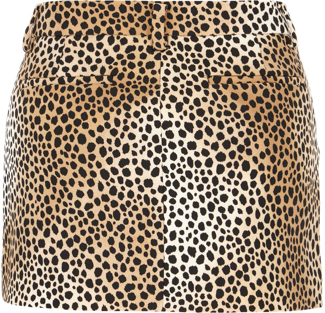 Michael Kors Printed polyester mini skirt