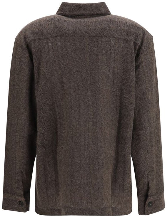 Missoni Brown Cashmere Dress Shirt