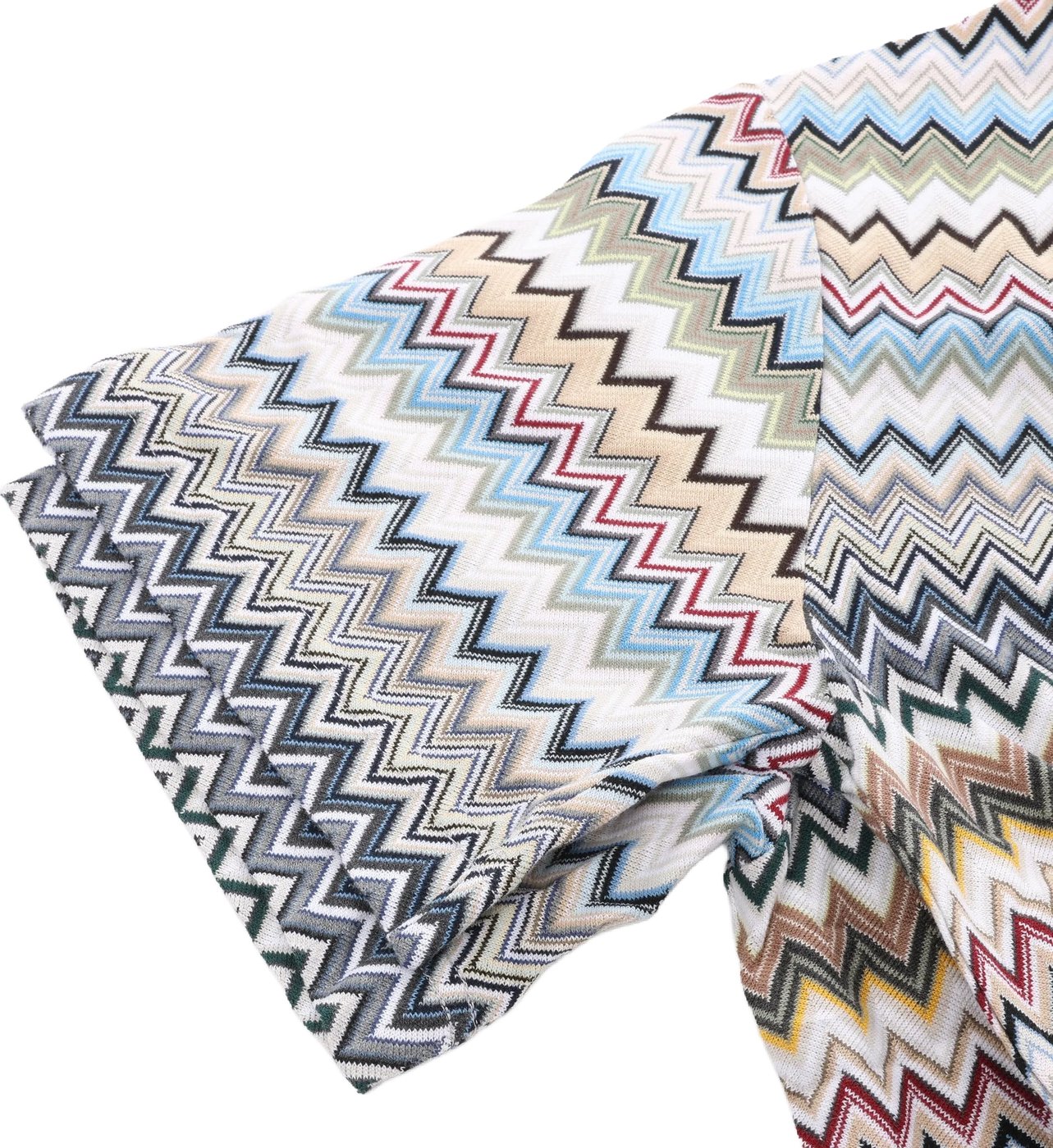 Missoni PATTERNED Short Sleeve Shirt in Gray x Multicolor, Size 48 IT
