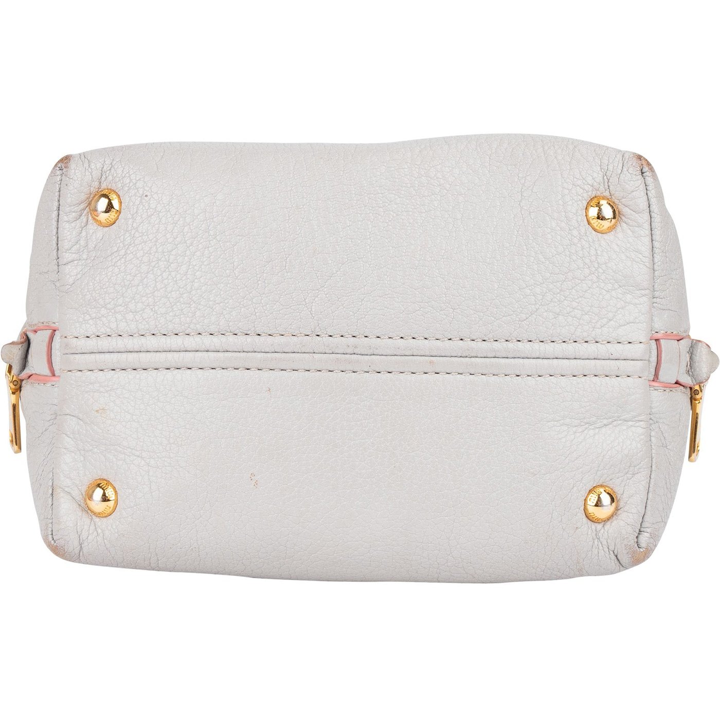 Miu Miu Vitello Leather Madras Handbag