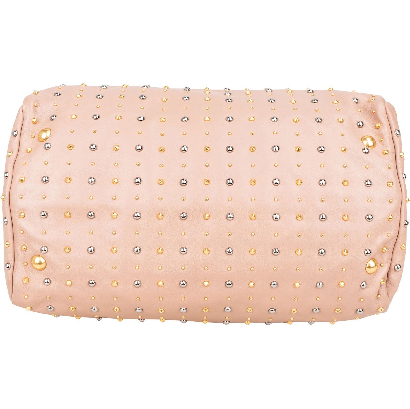 Miu Miu Studded Vitello Lux Tote Handbag