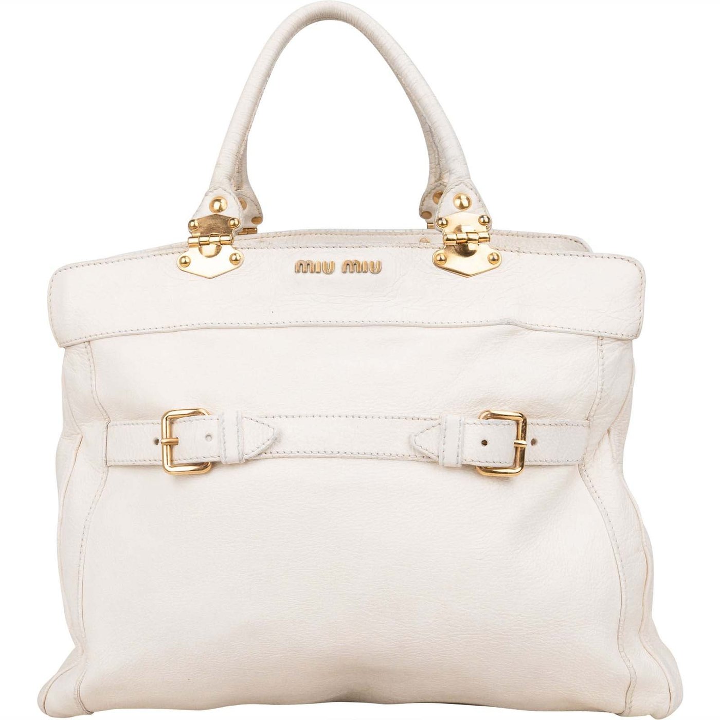Miu Miu Blancoi Vitello Daino Satchel Handbag