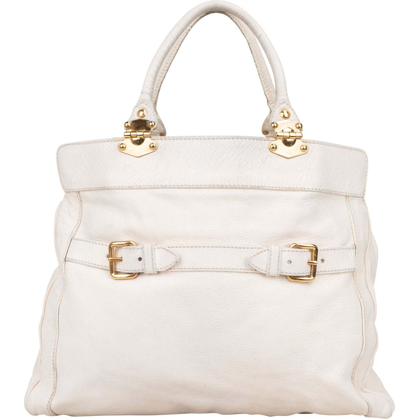 Miu Miu Blancoi Vitello Daino Satchel Handbag