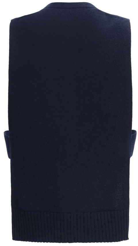 Miu Miu Blue Cashmere Sleeveles Sweater