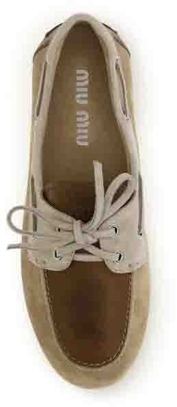 Miu Miu Multicolor Calf Leather Bos Taurus Slip-On Loafers