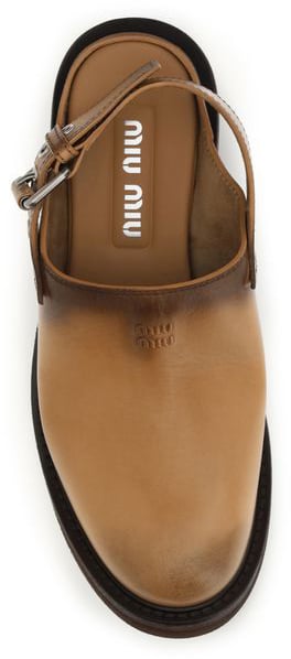 Black Closed Toe Leather Slingback Sandals