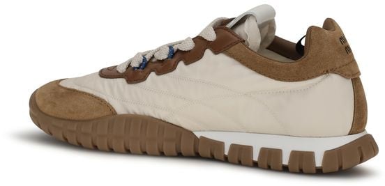 Miu Miu Beige Polyamide Athletic Sneakers
