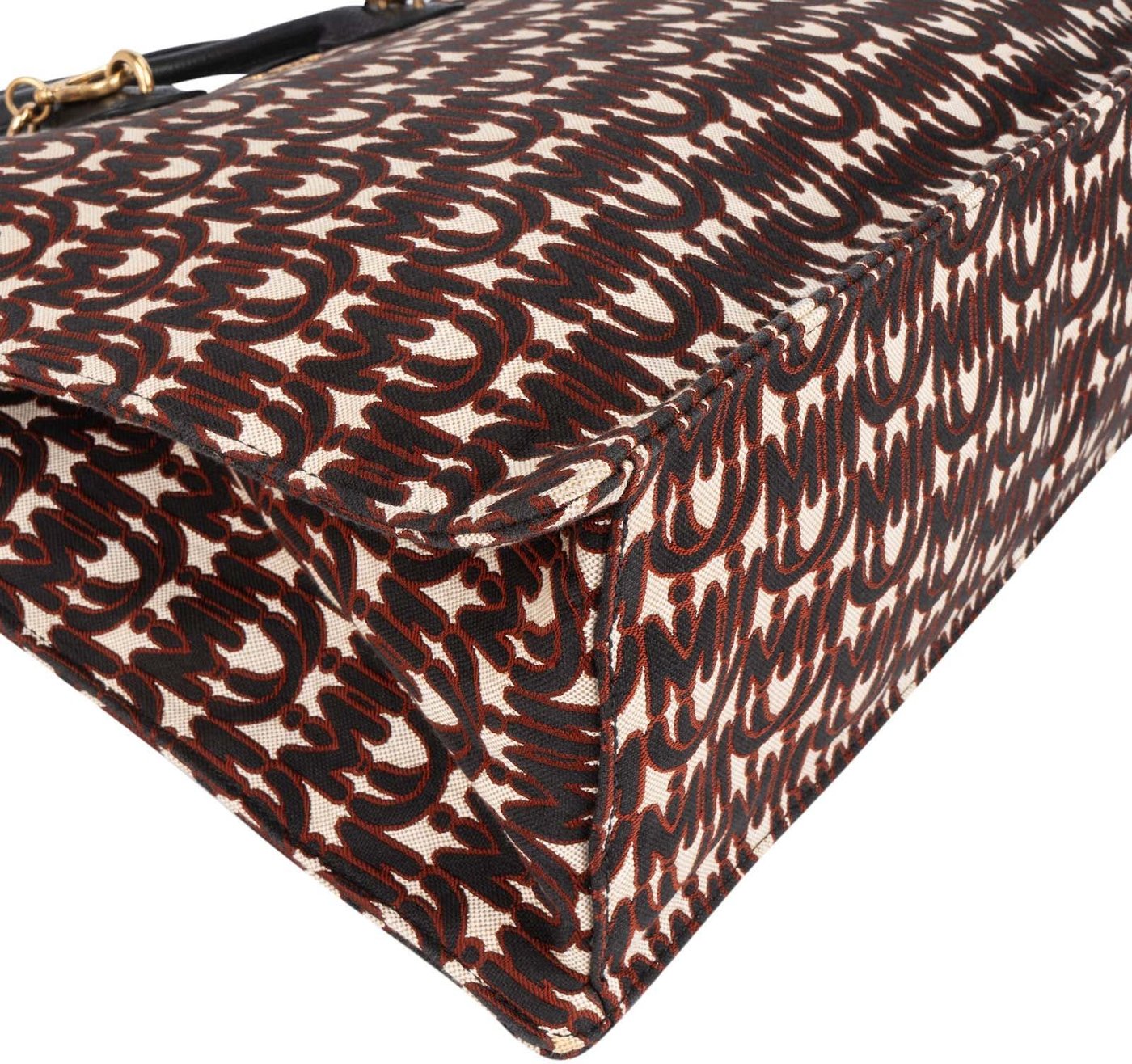 Miu Miu Jacquard Fabric Tote Handbag