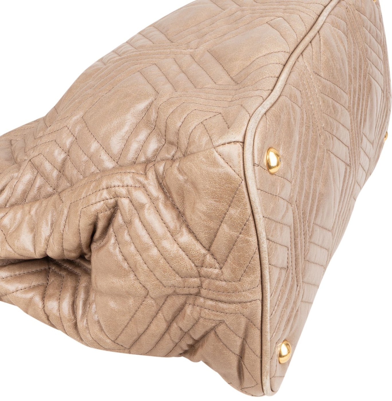 Miu Miu Quilted Geometric Leather Handbag