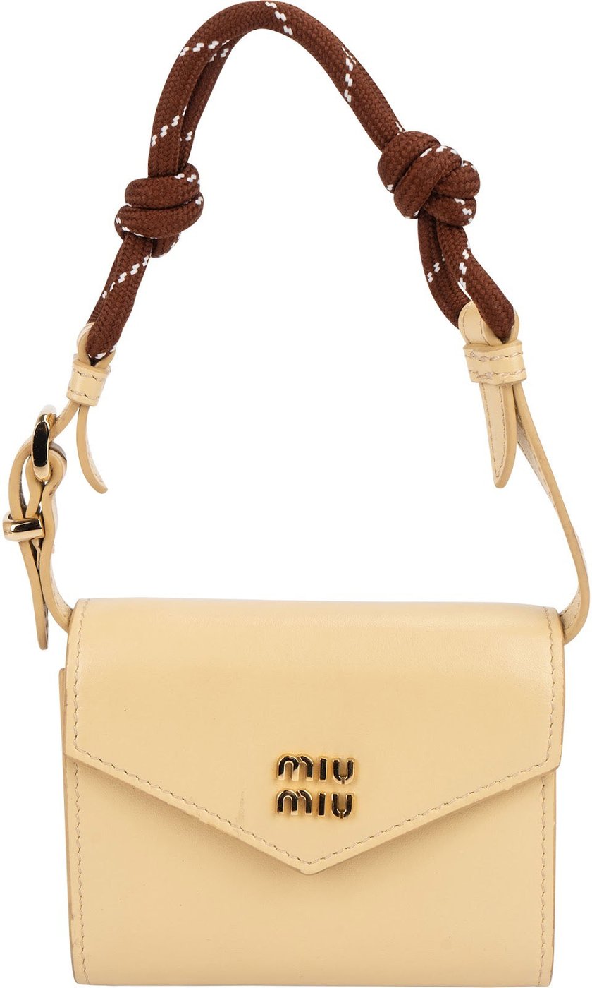 Miu Miu Soft Calf Leather Mini Wallet Handbag