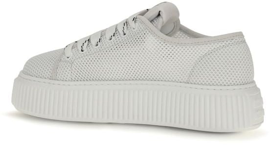 Miu Miu White Polyamide Platform Sneakers